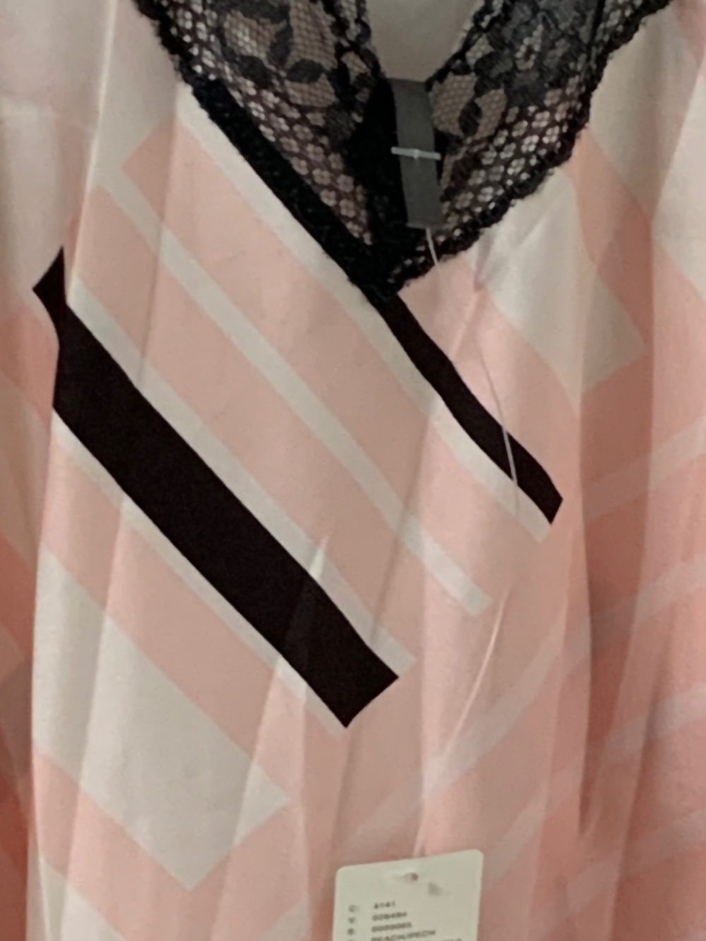 Anthropologie Pink & Black Maxi Slip Dress - Picture 6 of 6